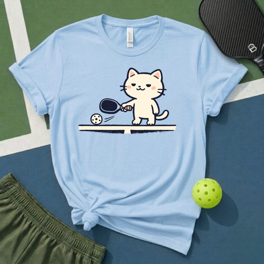 Pickleball Cat T-Shirt
