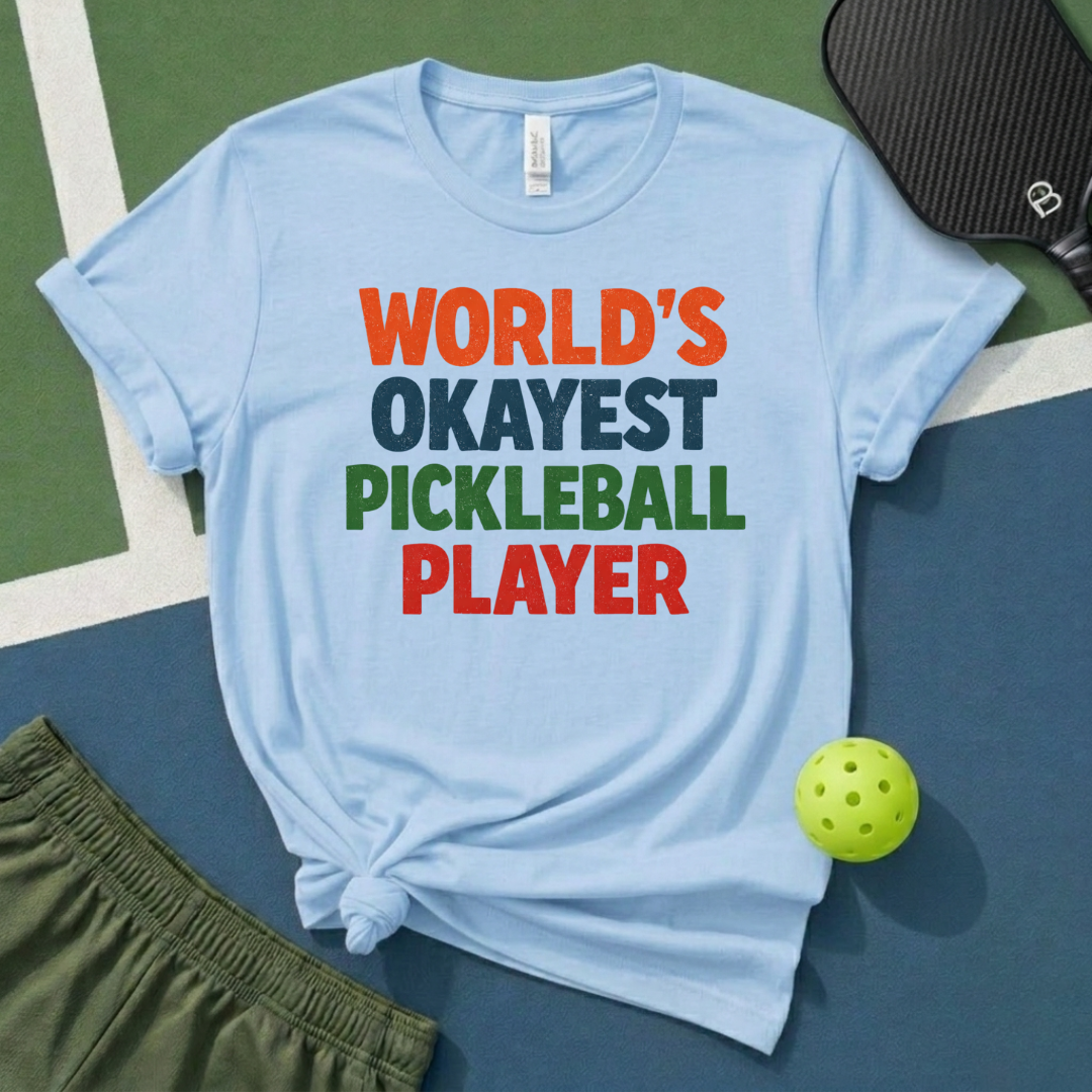 World's Okayest Pickleball Player T-Shirt