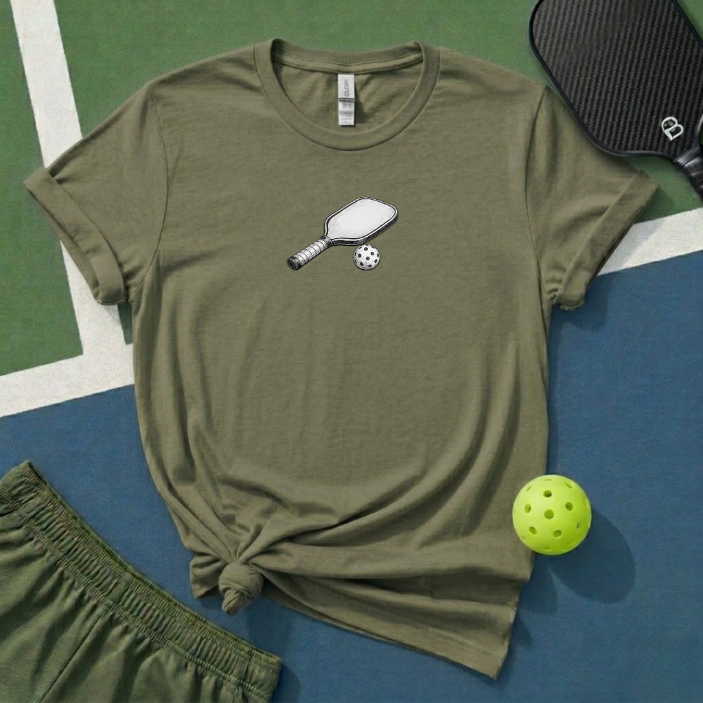 Pickleball Pencil Drawn T-Shirt