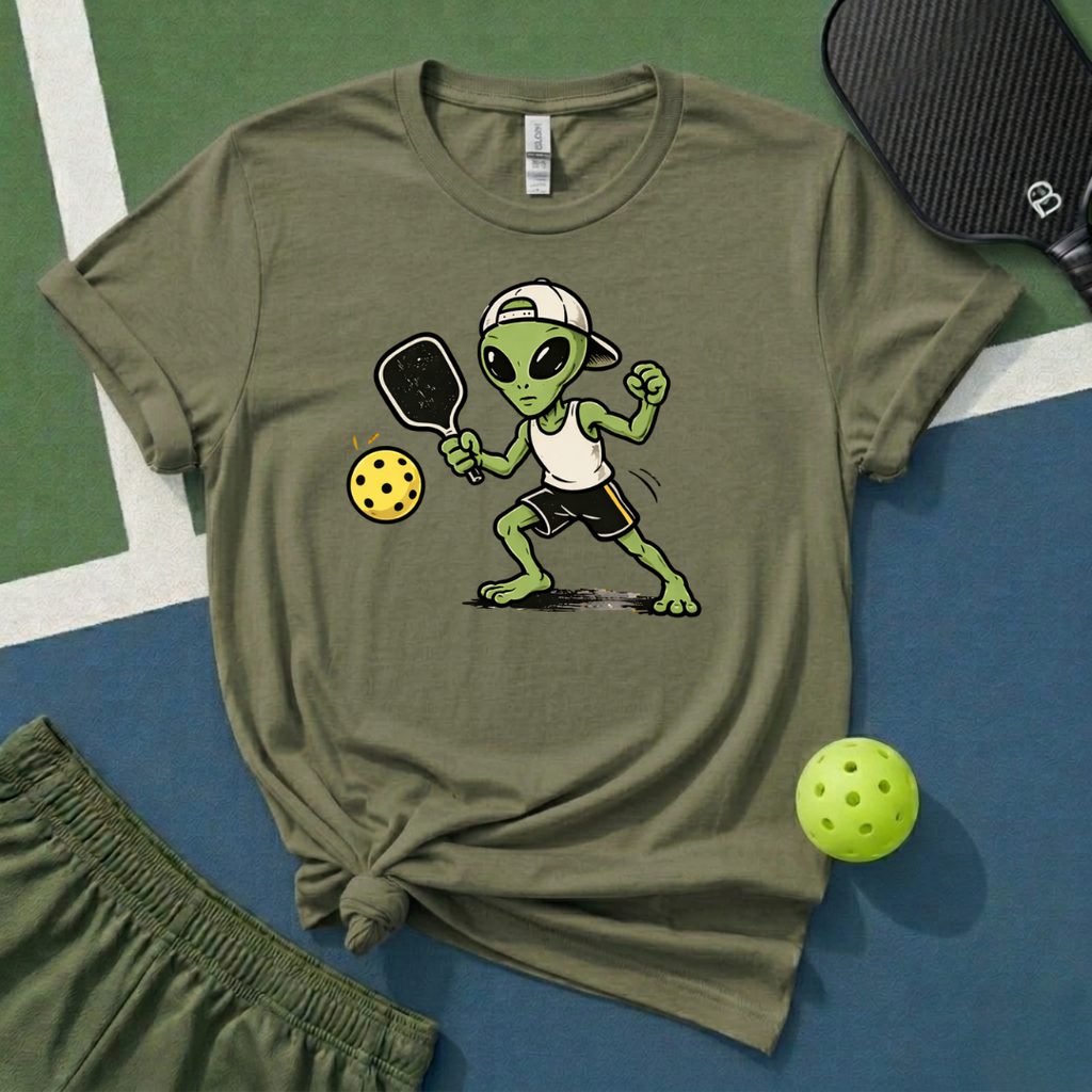 Alien Pickleballer T-Shirt