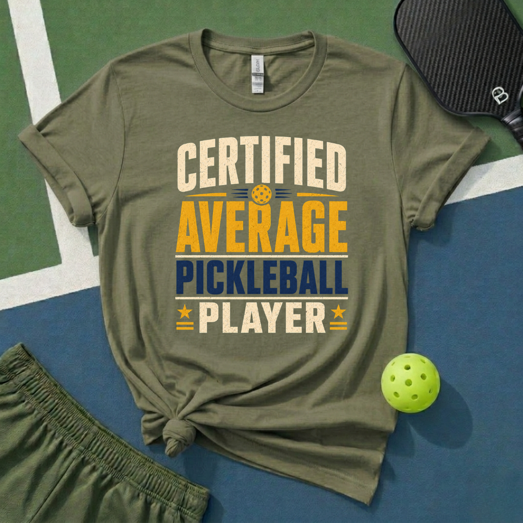 Certified Average Pickleball Player T-Shirt
