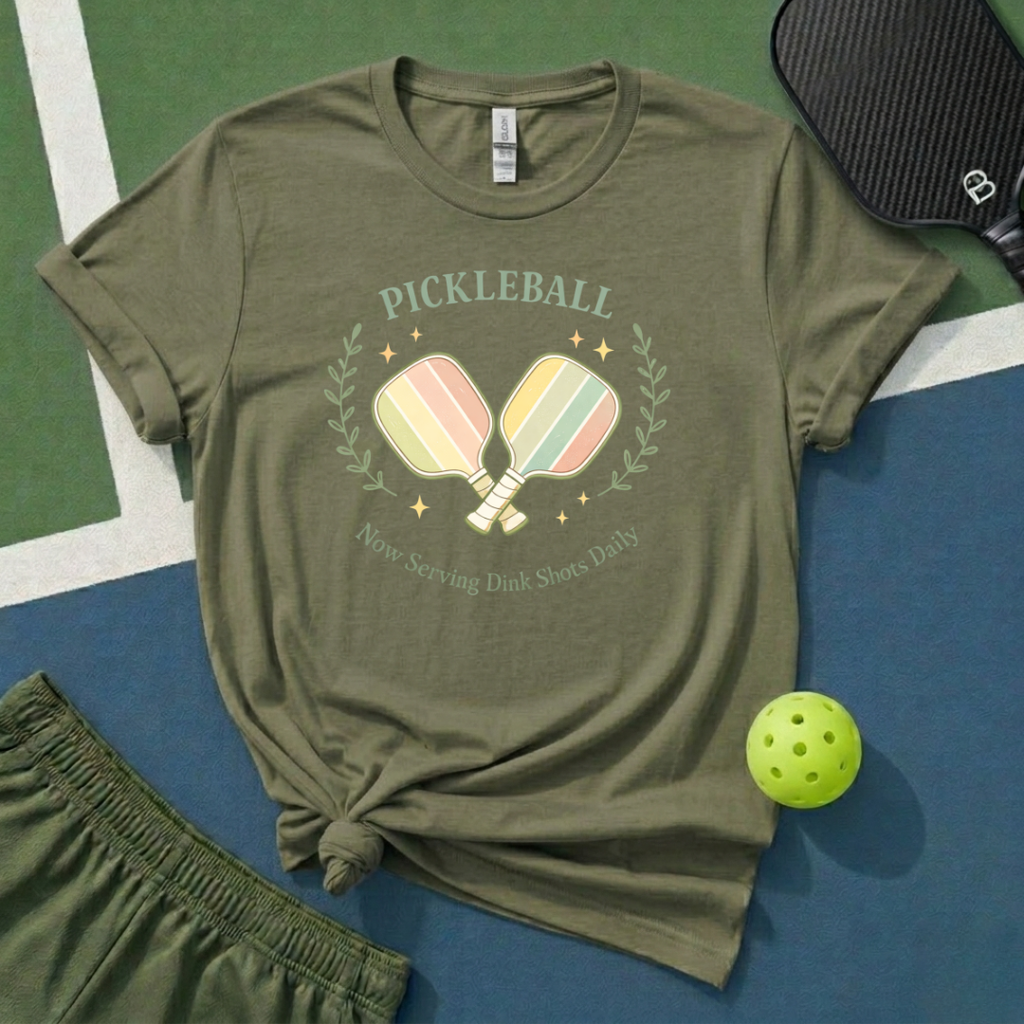 Pickleball Now Serving Dink Shots Daily T-Shirt