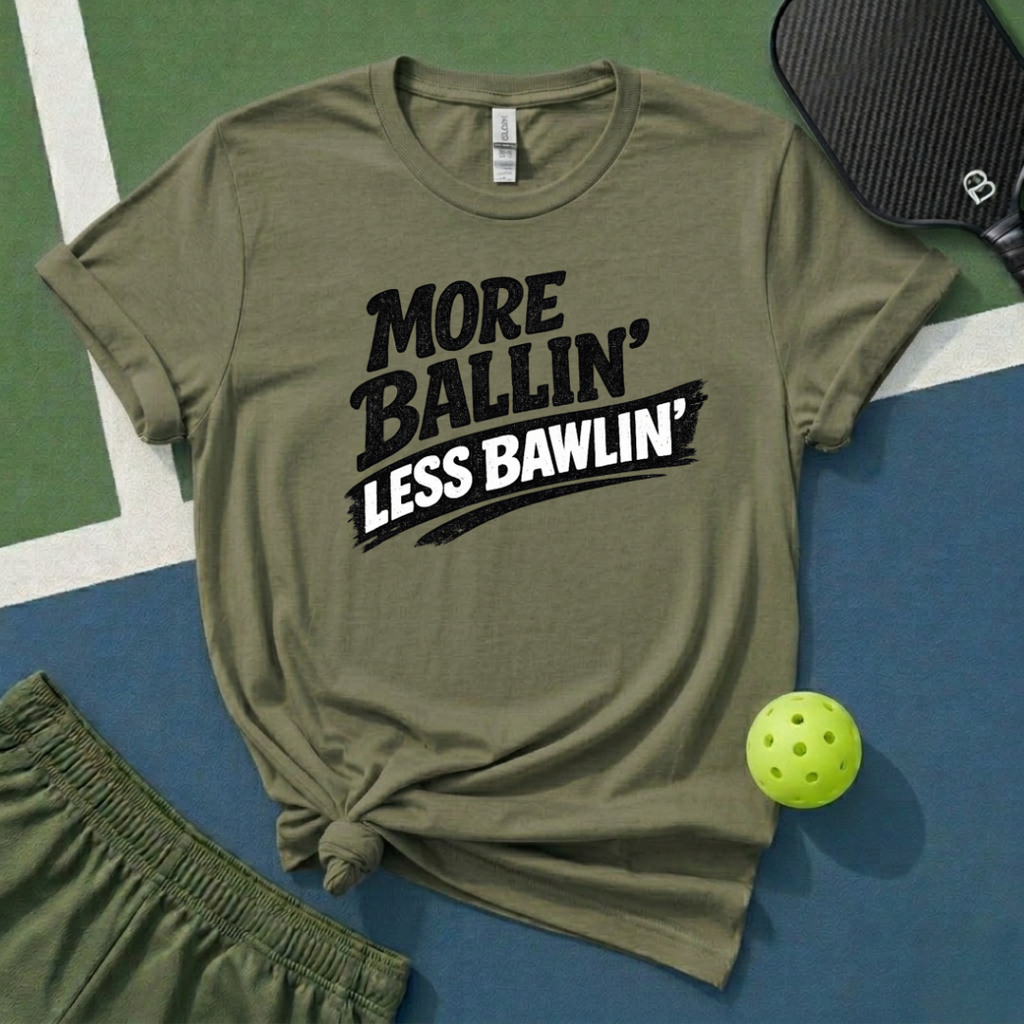More Ballin' Less Bawlin' T-Shirt