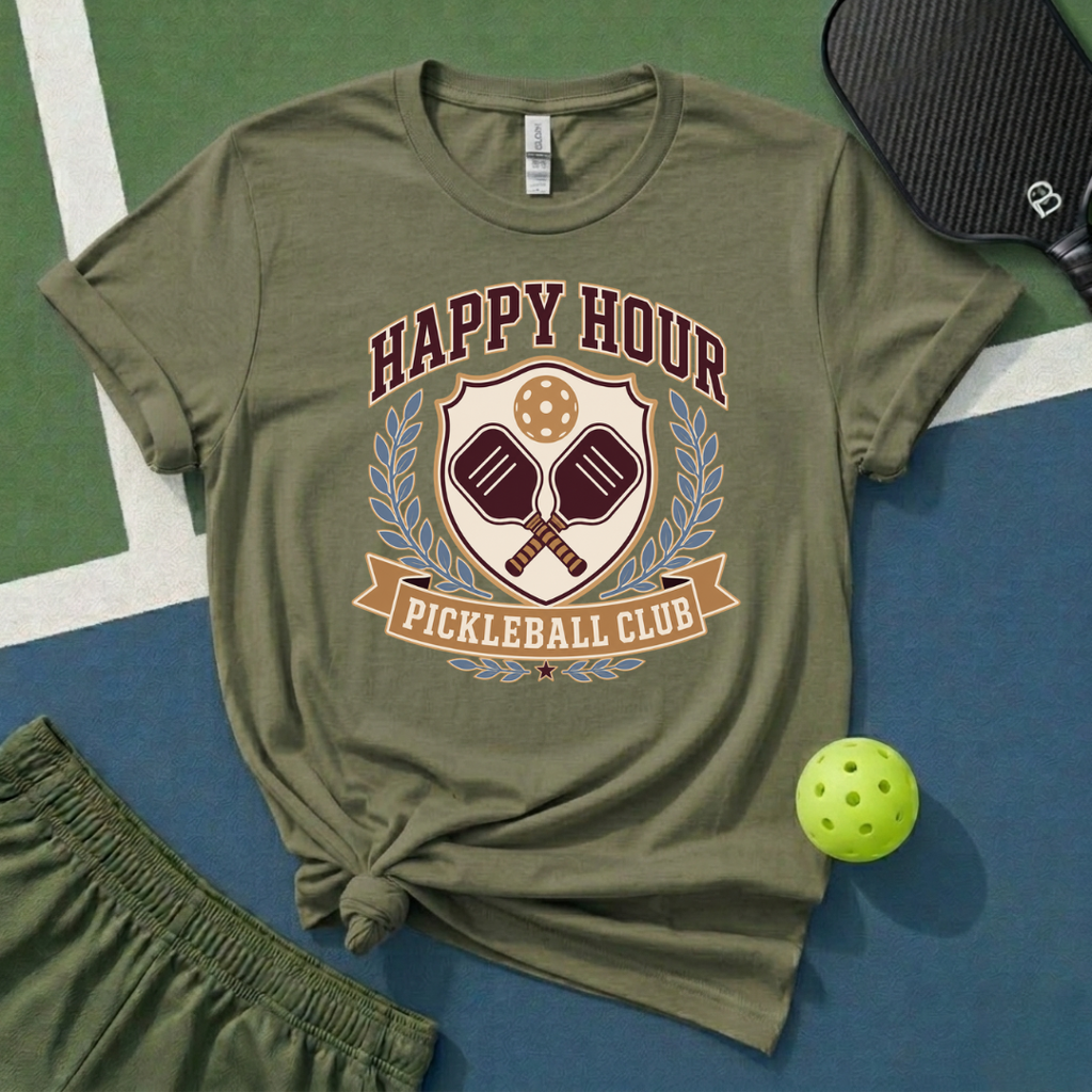 Happy Hour Pickleball T-Shirt