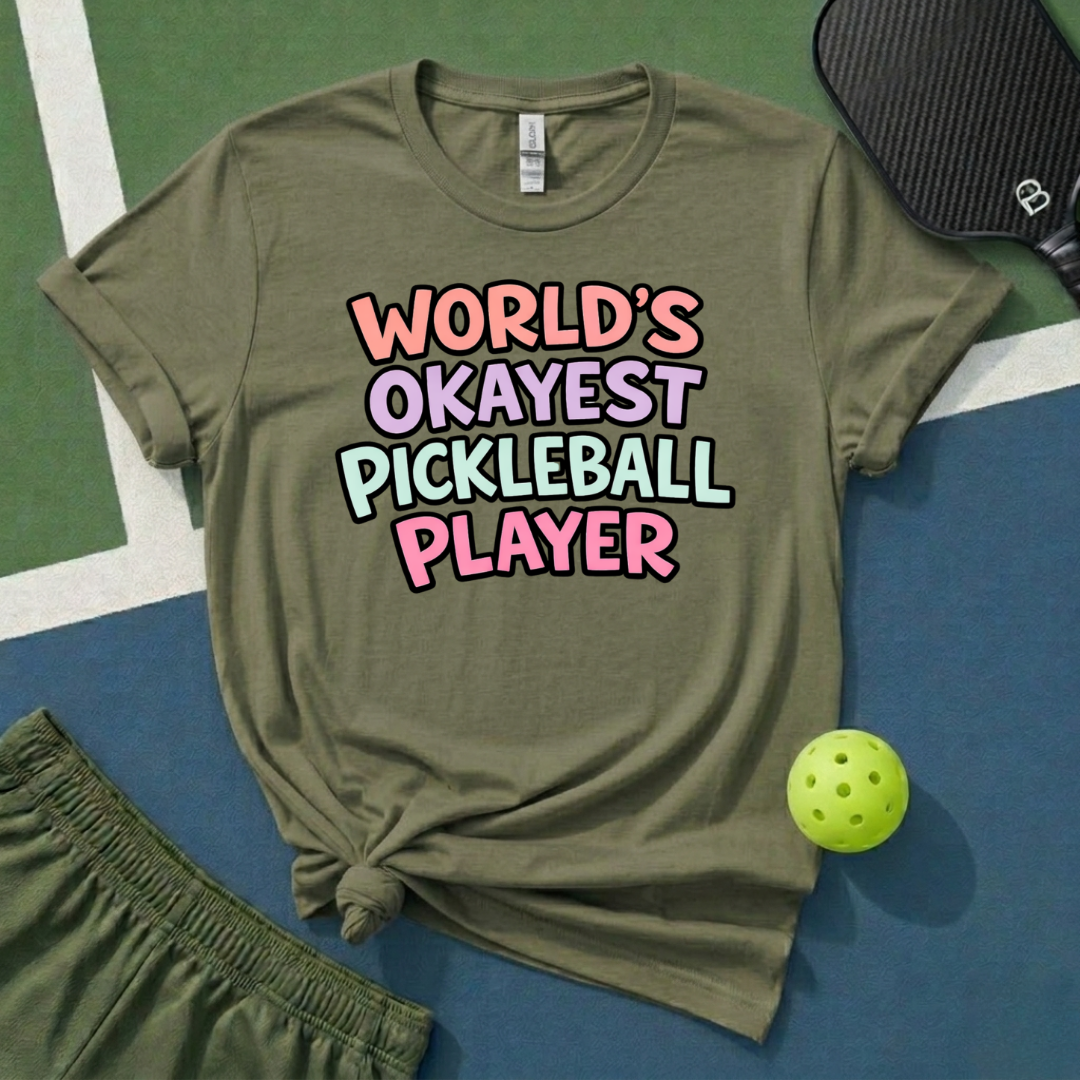 World's Okayest Pickleball Player T-Shirt