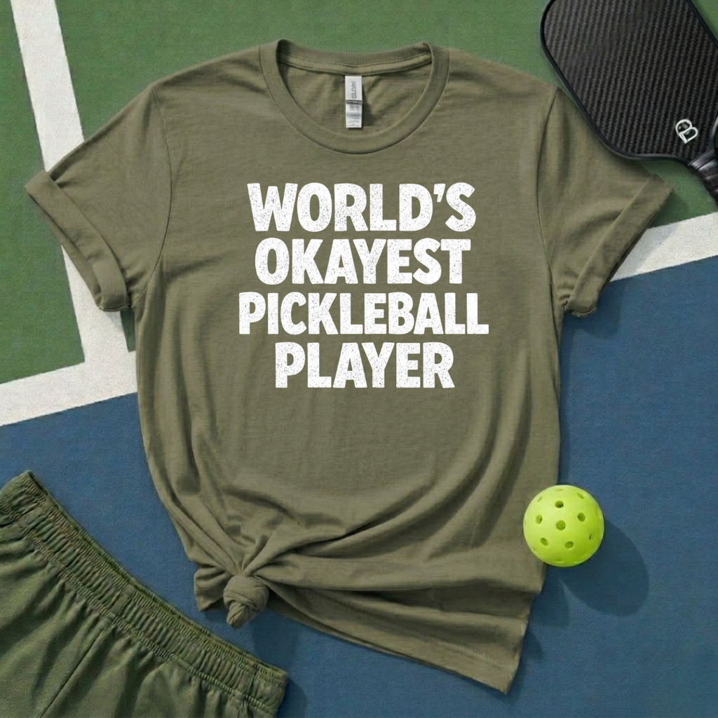 World's Okayest Pickleball Player T-Shirt