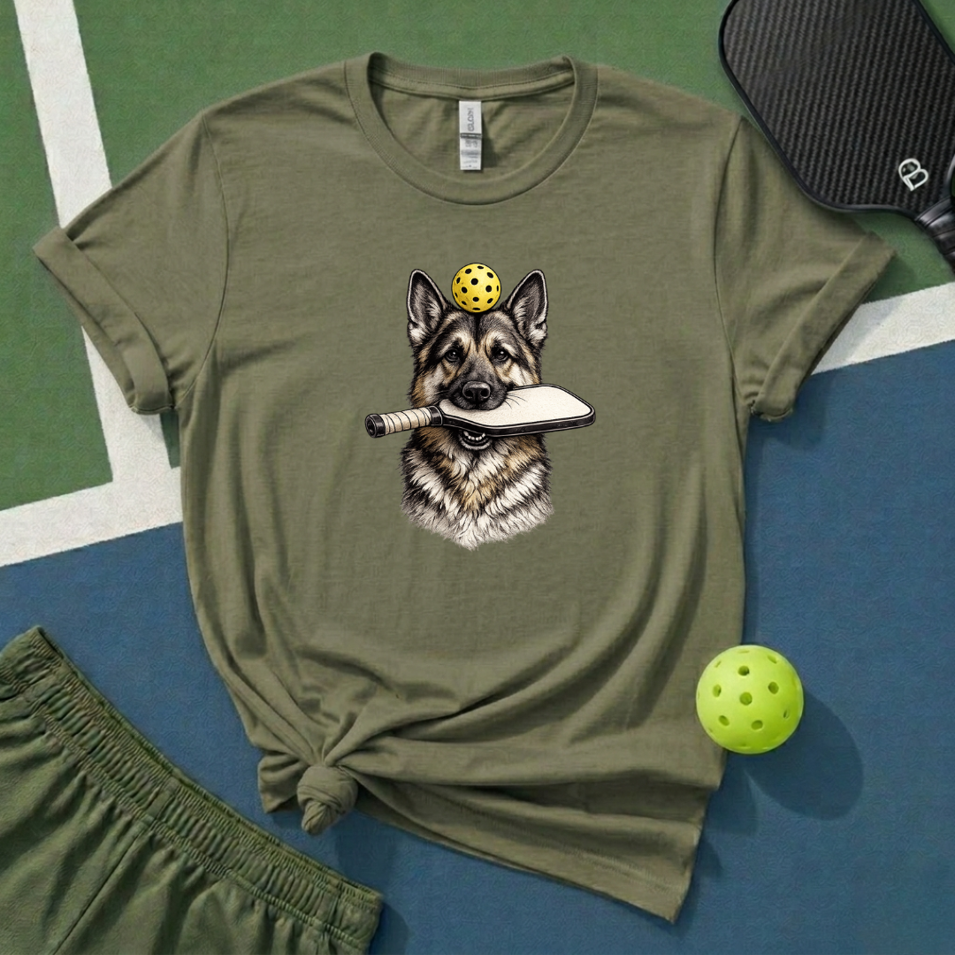 Pickleball German Shephard T-Shirt