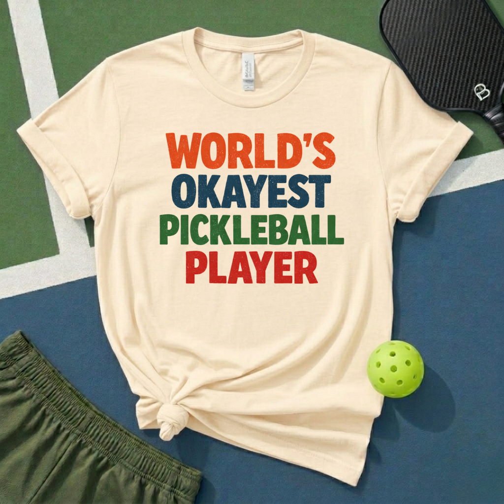 World's Okayest Pickleball Player T-Shirt