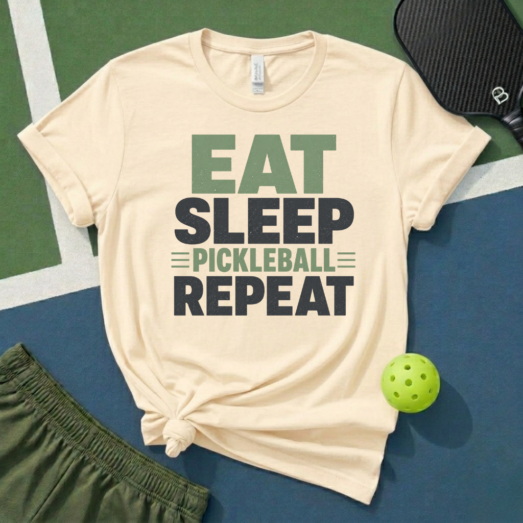 Eat Sleep Pickleball Repeat T-Shirt