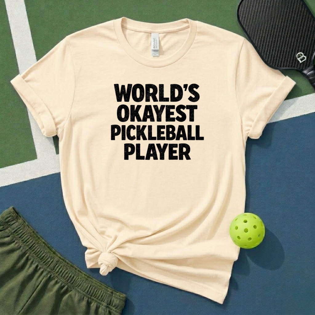 World's Okayest Pickleball Player T-Shirt