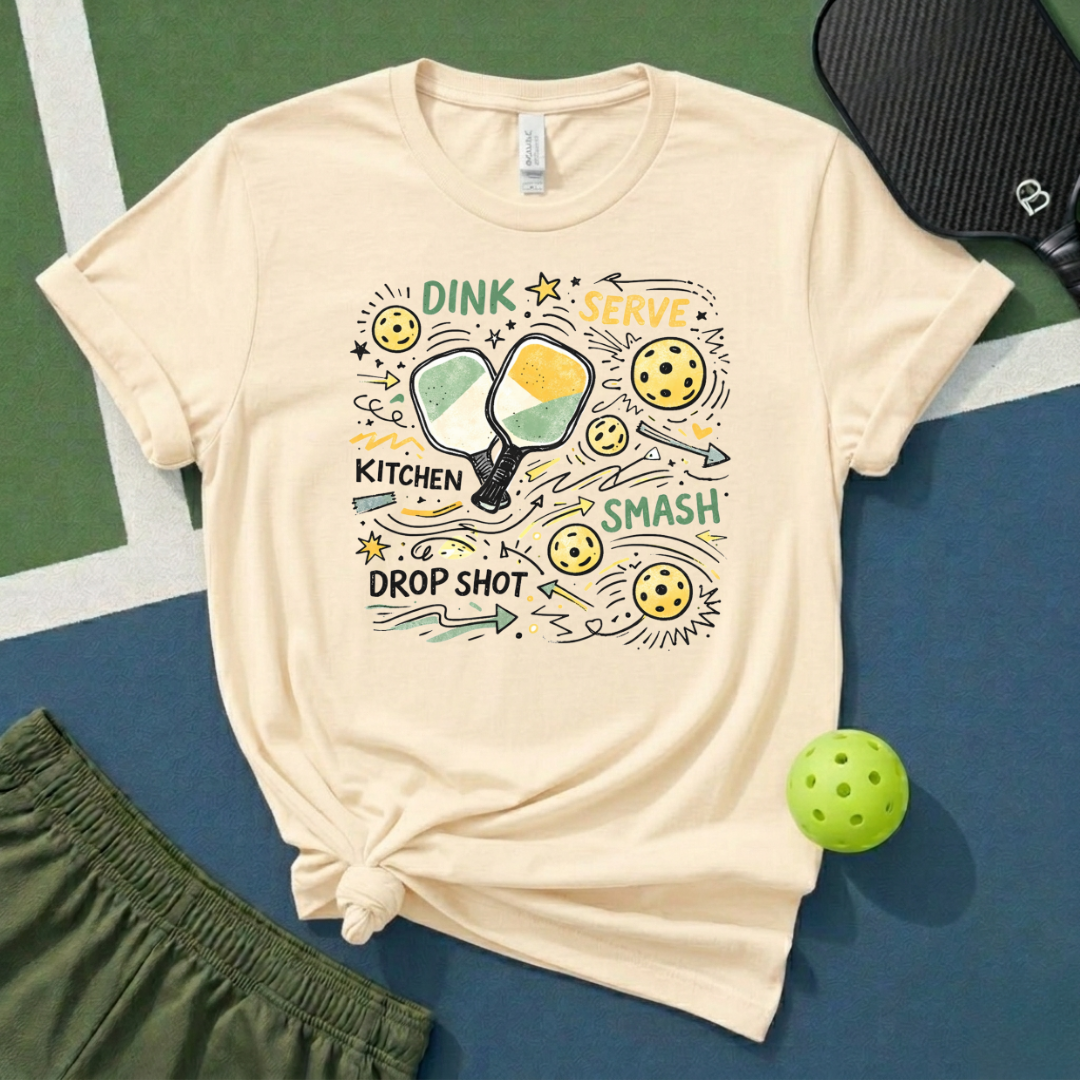 Pickleball Doodle T-Shirt