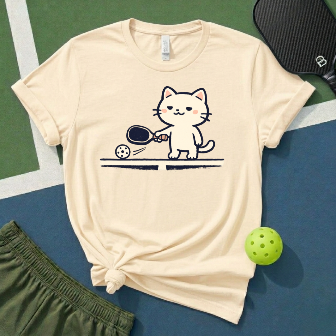 Pickleball Cat T-Shirt