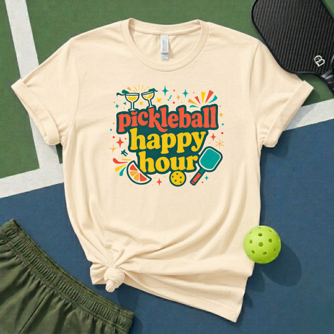 Pickleball Happy Hour T-Shirt