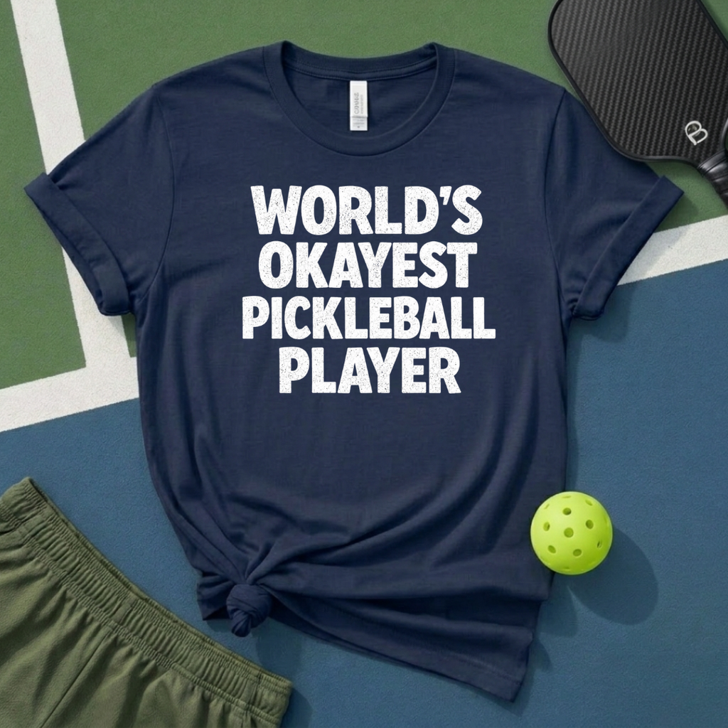 World's Okayest Pickleball Player T-Shirt