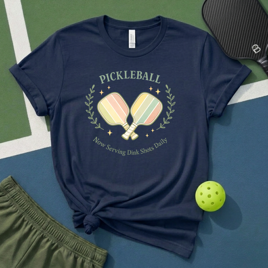 Pickleball Now Serving Dink Shots Daily T-Shirt