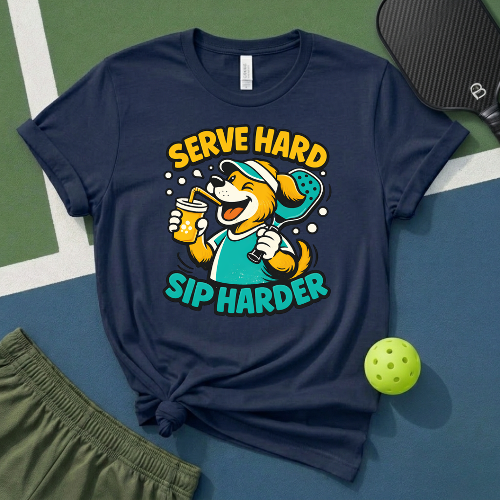 Serve Hard, Sip Harder T-Shirt