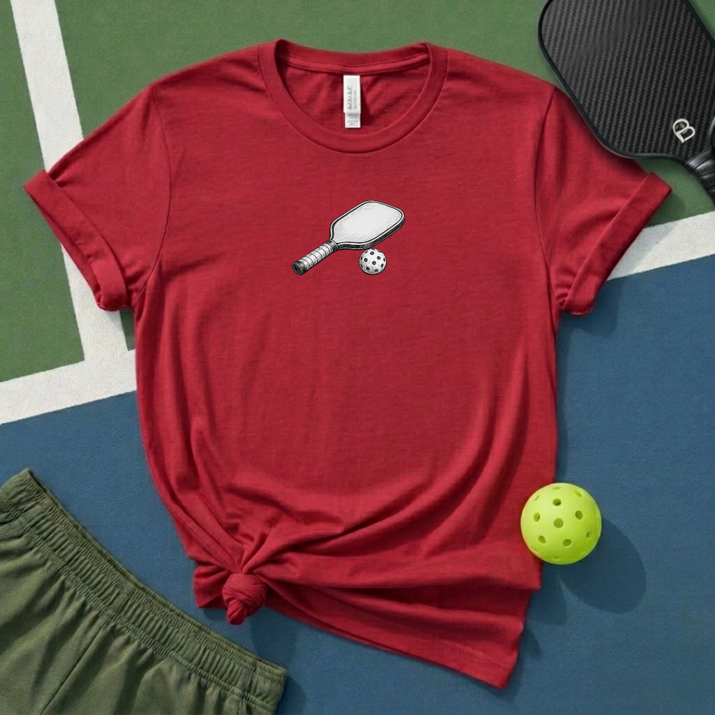 Pickleball Pencil Drawn T-Shirt