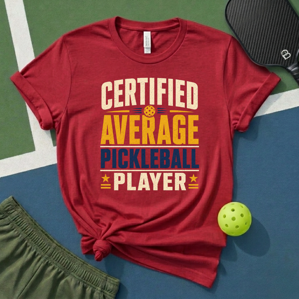 Certified Average Pickleball Player T-Shirt