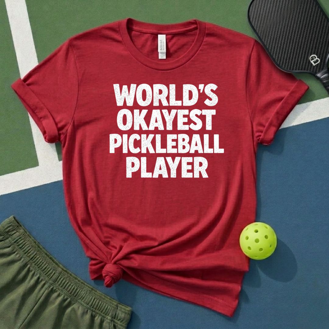 World's Okayest Pickleball Player T-Shirt