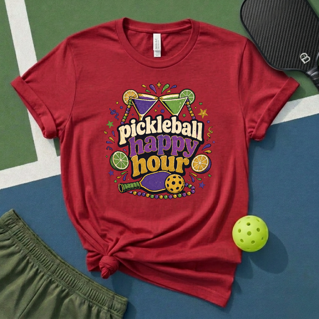 Pickleball Happy Hour T-Shirt