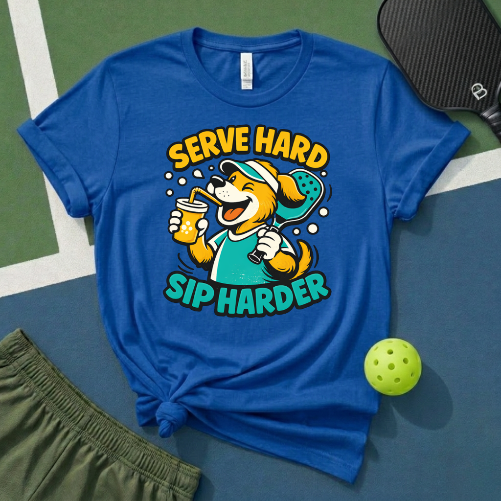 Serve Hard, Sip Harder T-Shirt
