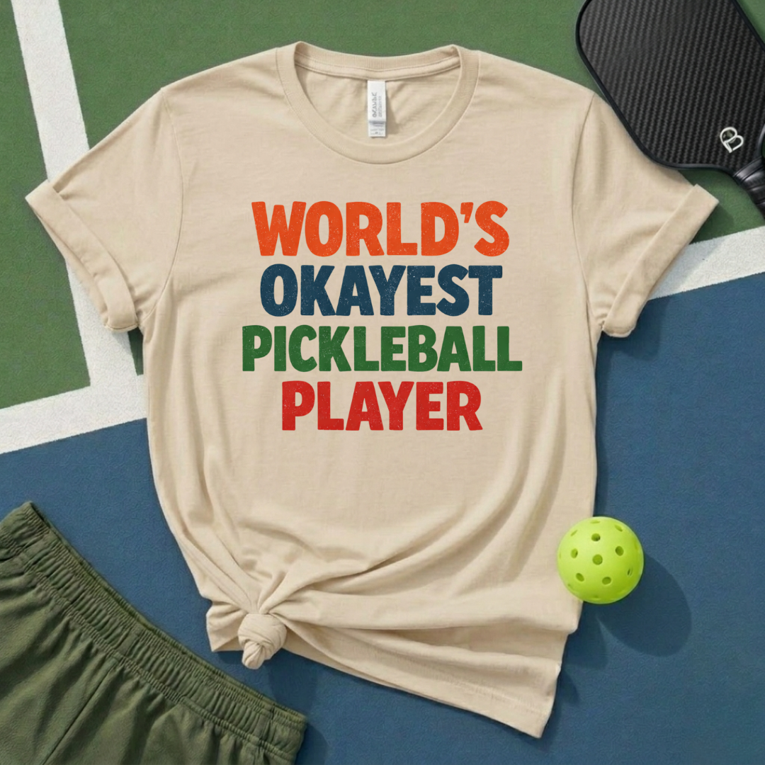 World's Okayest Pickleball Player T-Shirt