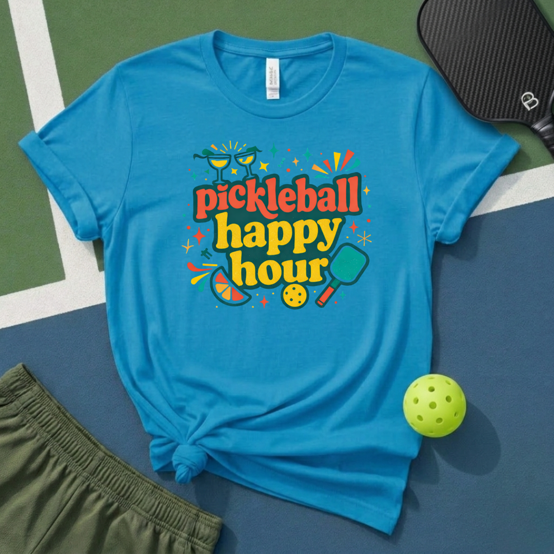 Pickleball Happy Hour T-Shirt