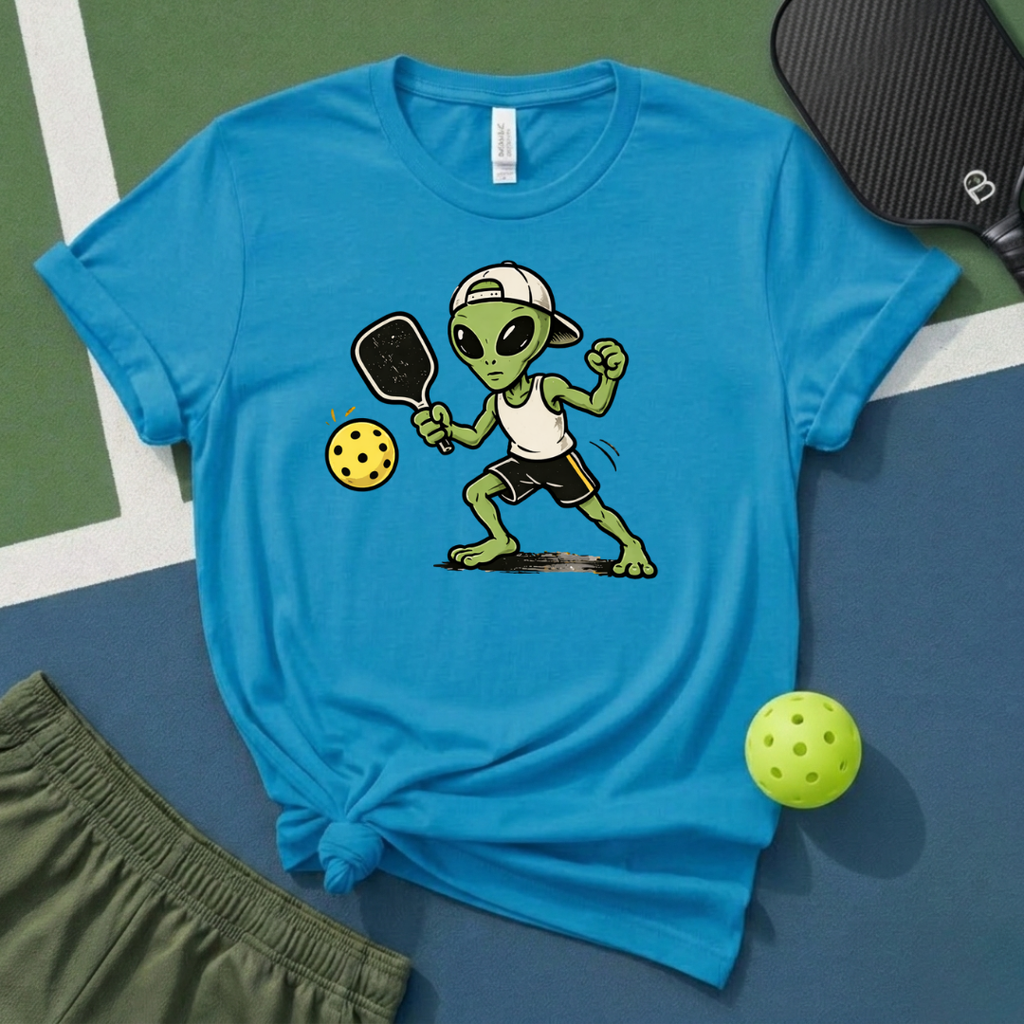 Alien Pickleballer T-Shirt