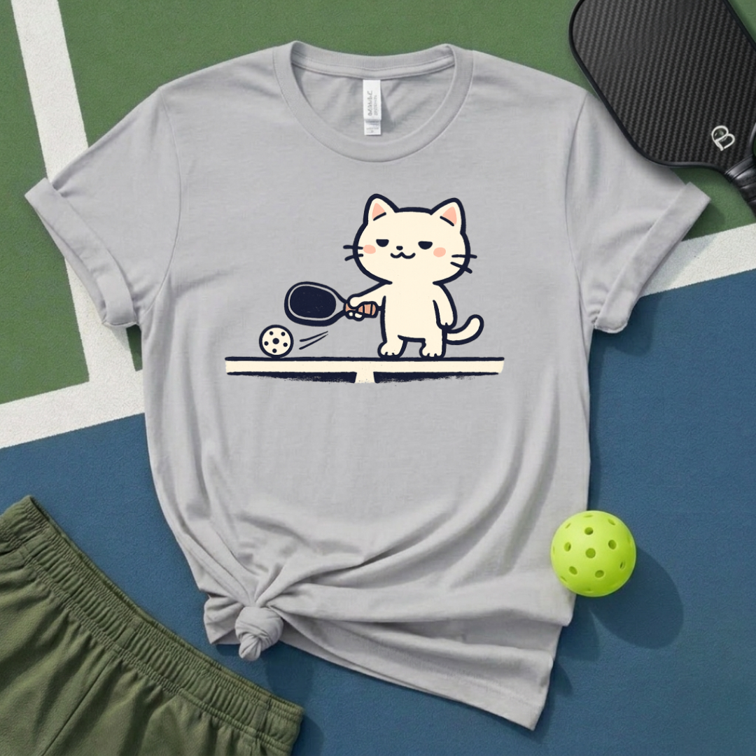 Pickleball Cat T-Shirt