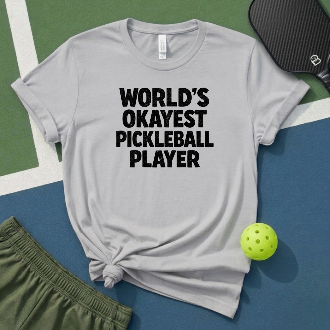 World's Okayest Pickleball Player T-Shirt
