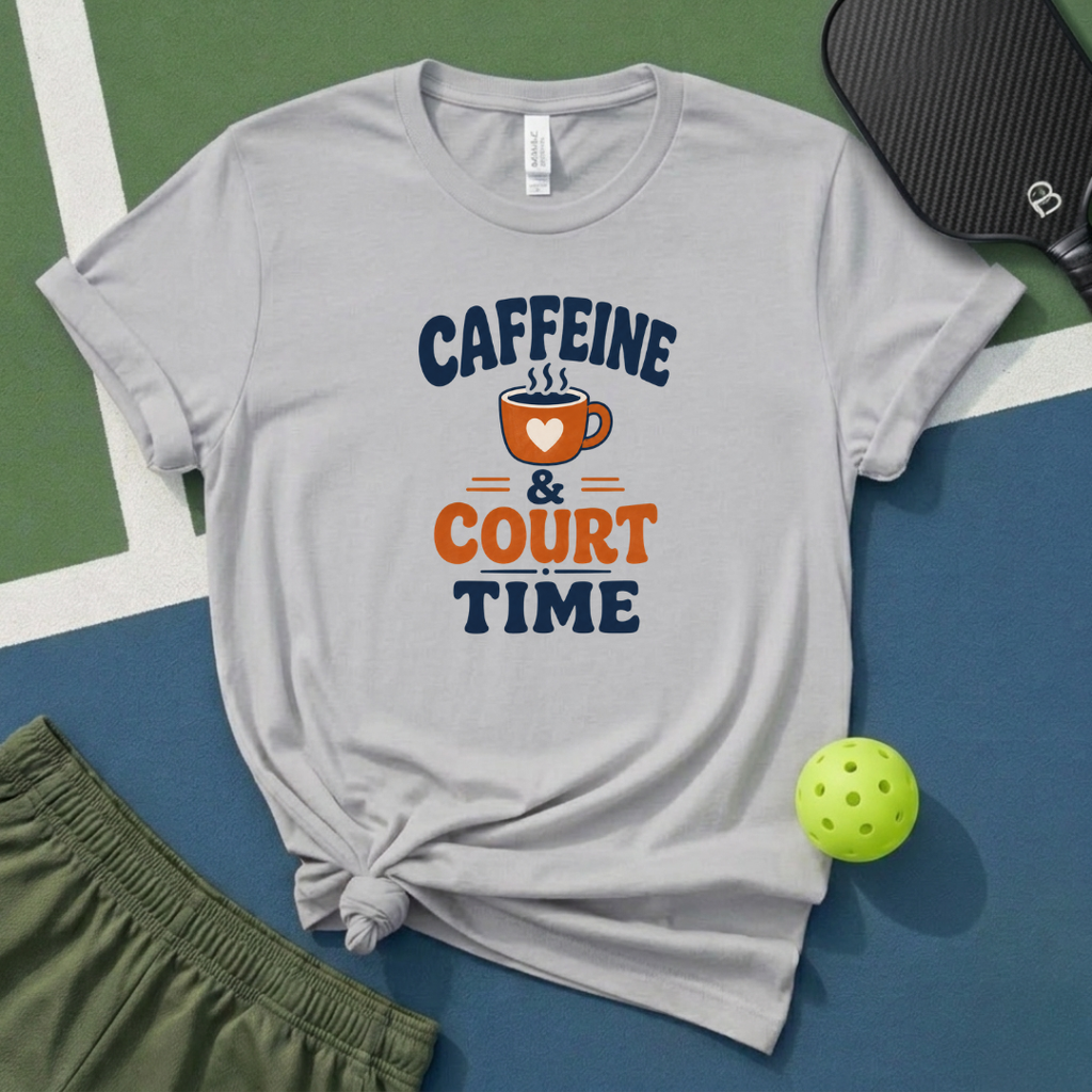 Caffeine & Court Time T-Shirt