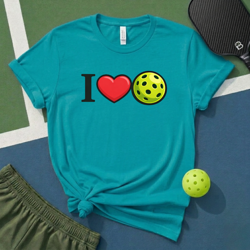 I Love Pickleball T-Shirt