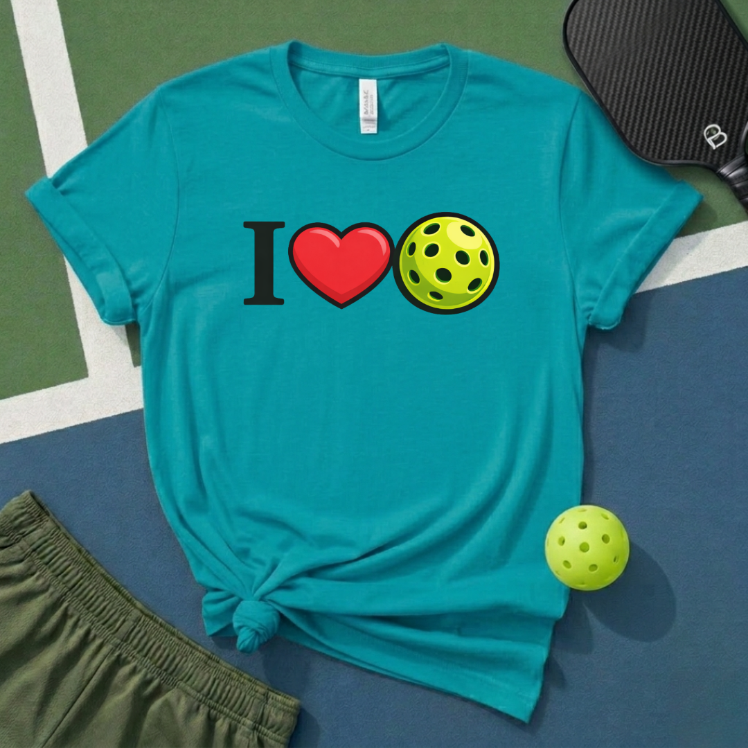 I Love Pickleball T-Shirt