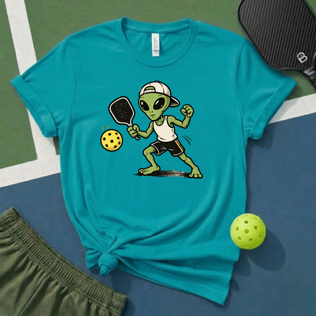 Alien Pickleballer T-Shirt