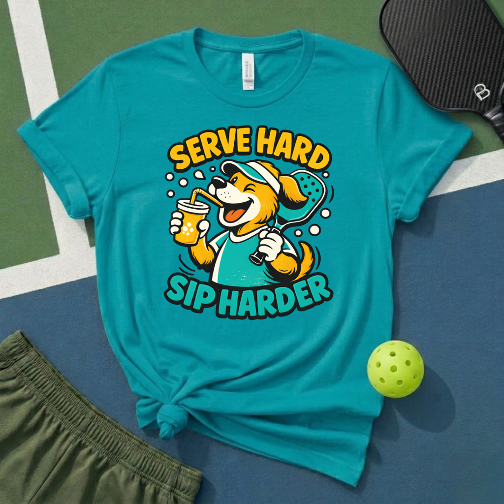 Serve Hard, Sip Harder T-Shirt