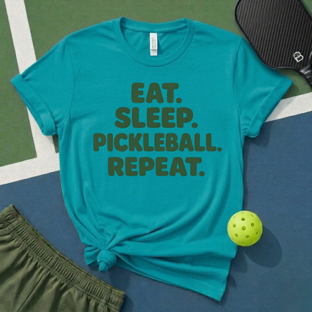 Eat Sleep Pickleball Repeat T-Shirt