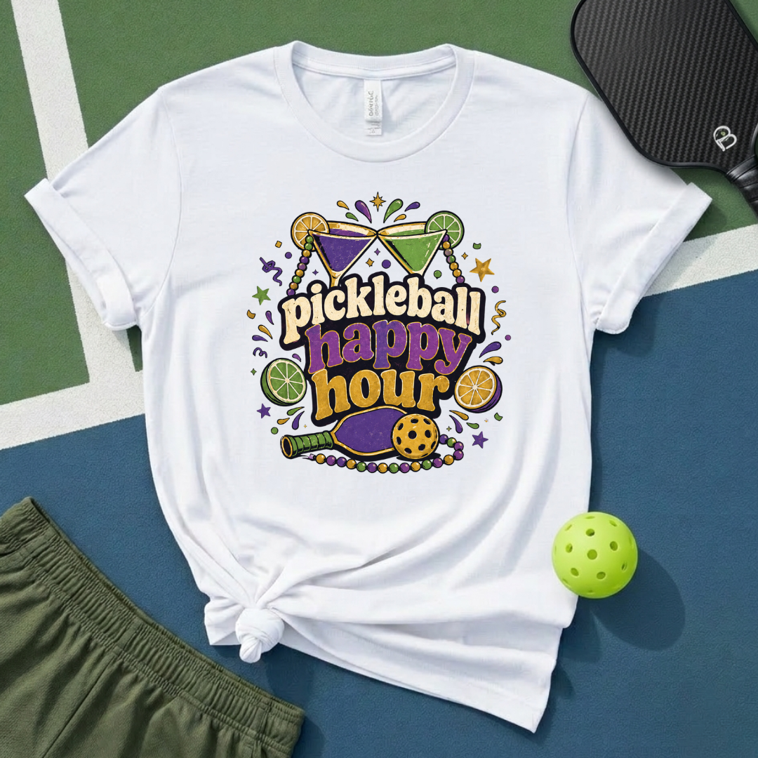 Pickleball Happy Hour T-Shirt