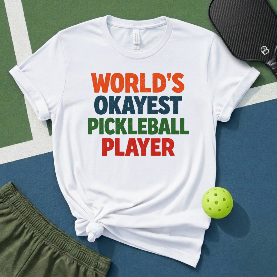 World's Okayest Pickleball Player T-Shirt