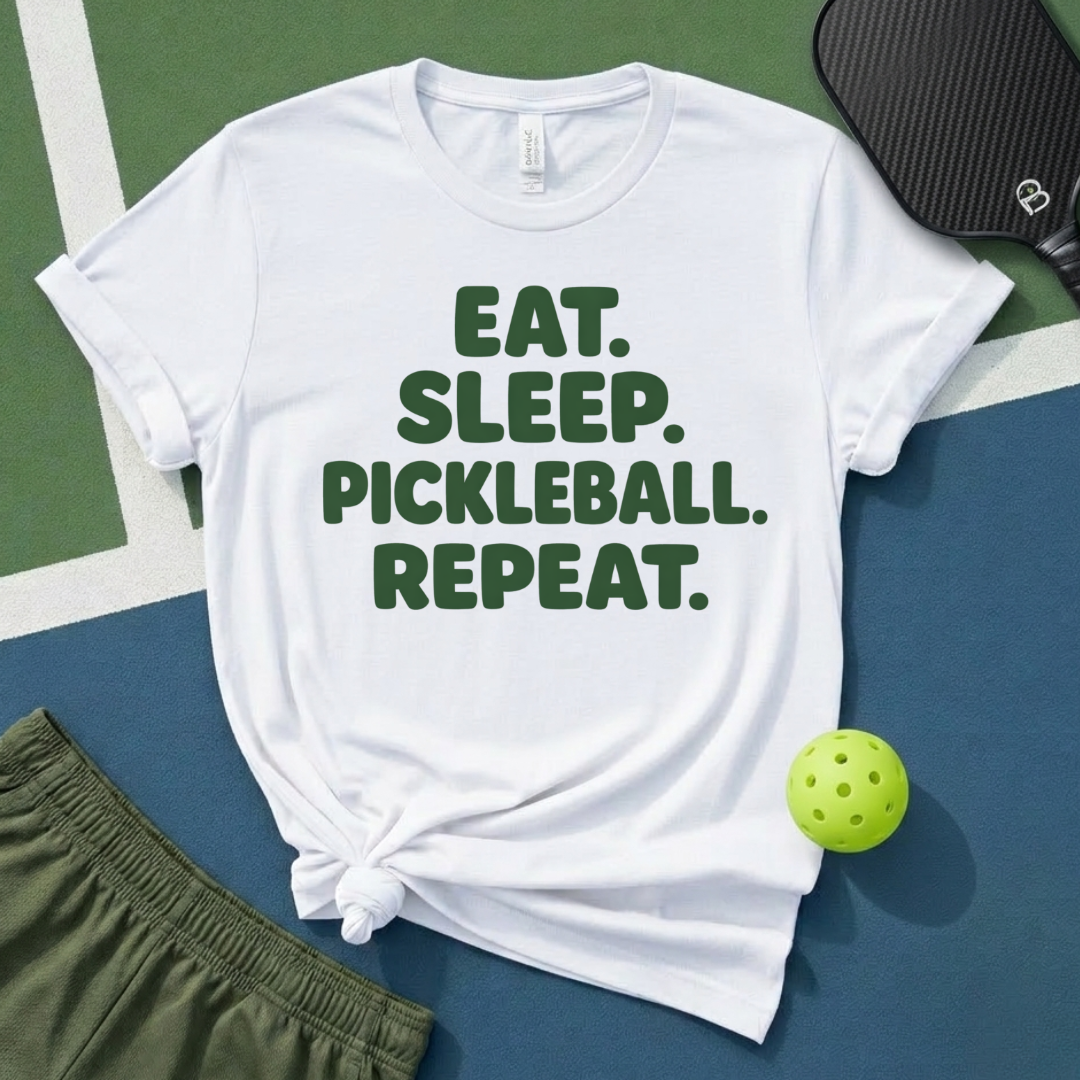 Eat Sleep Pickleball Repeat T-Shirt