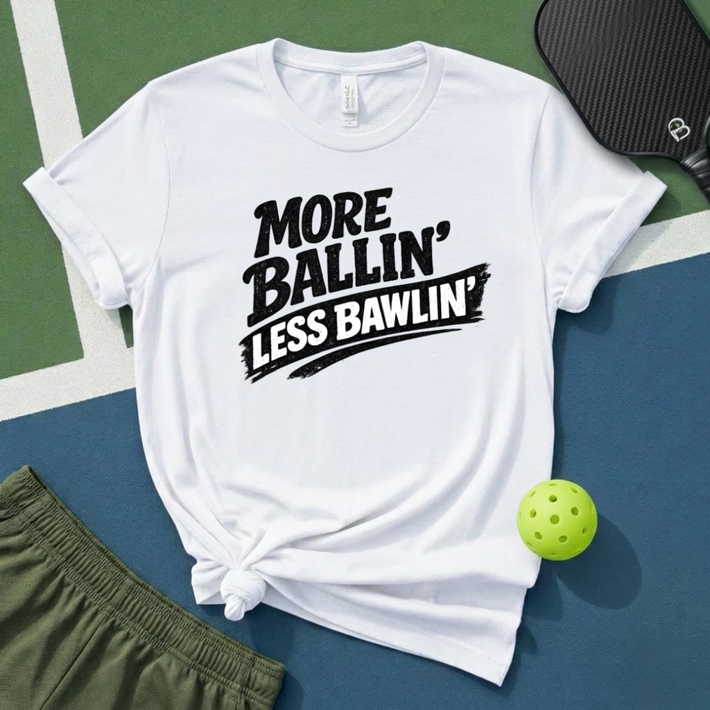 More Ballin' Less Bawlin' T-Shirt