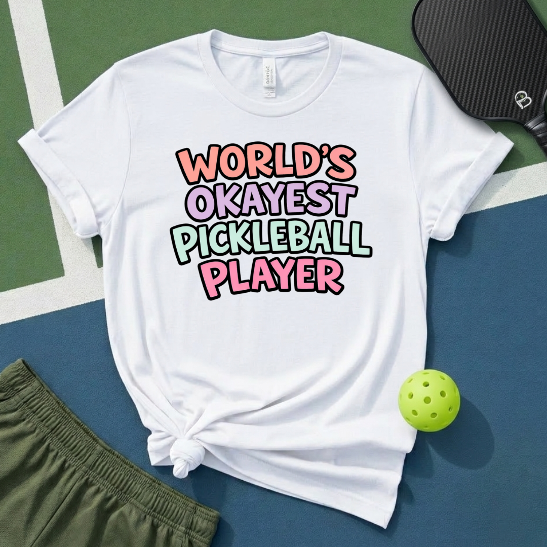 World's Okayest Pickleball Player T-Shirt