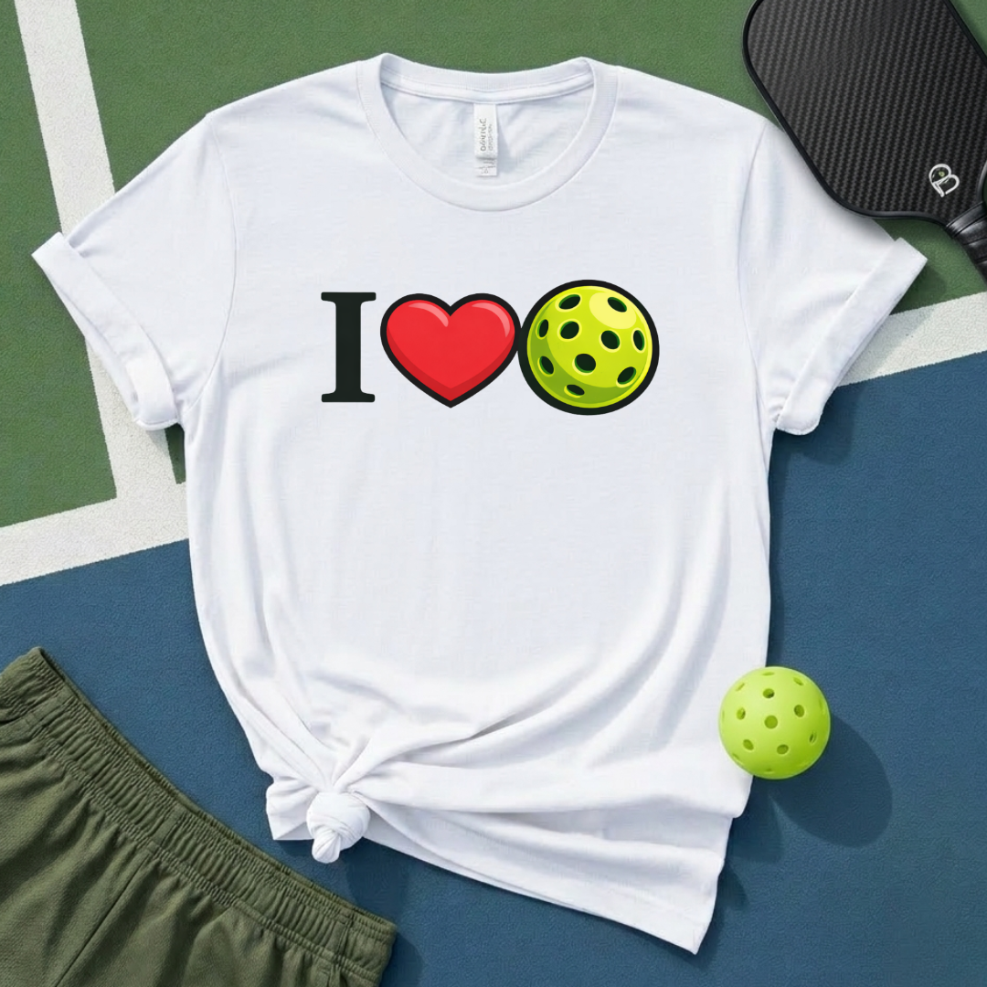 I Love Pickleball T-Shirt