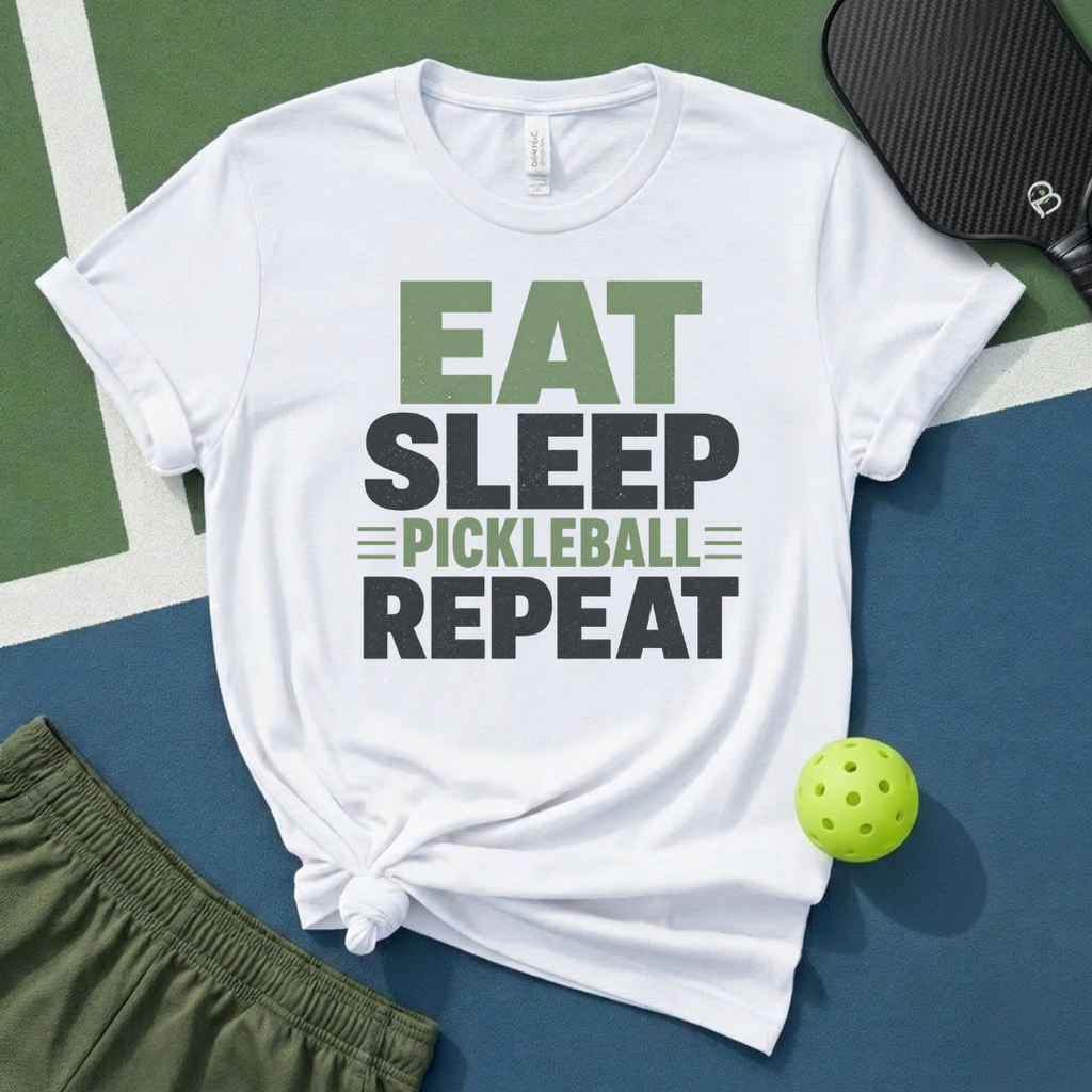 Eat Sleep Pickleball Repeat T-Shirt
