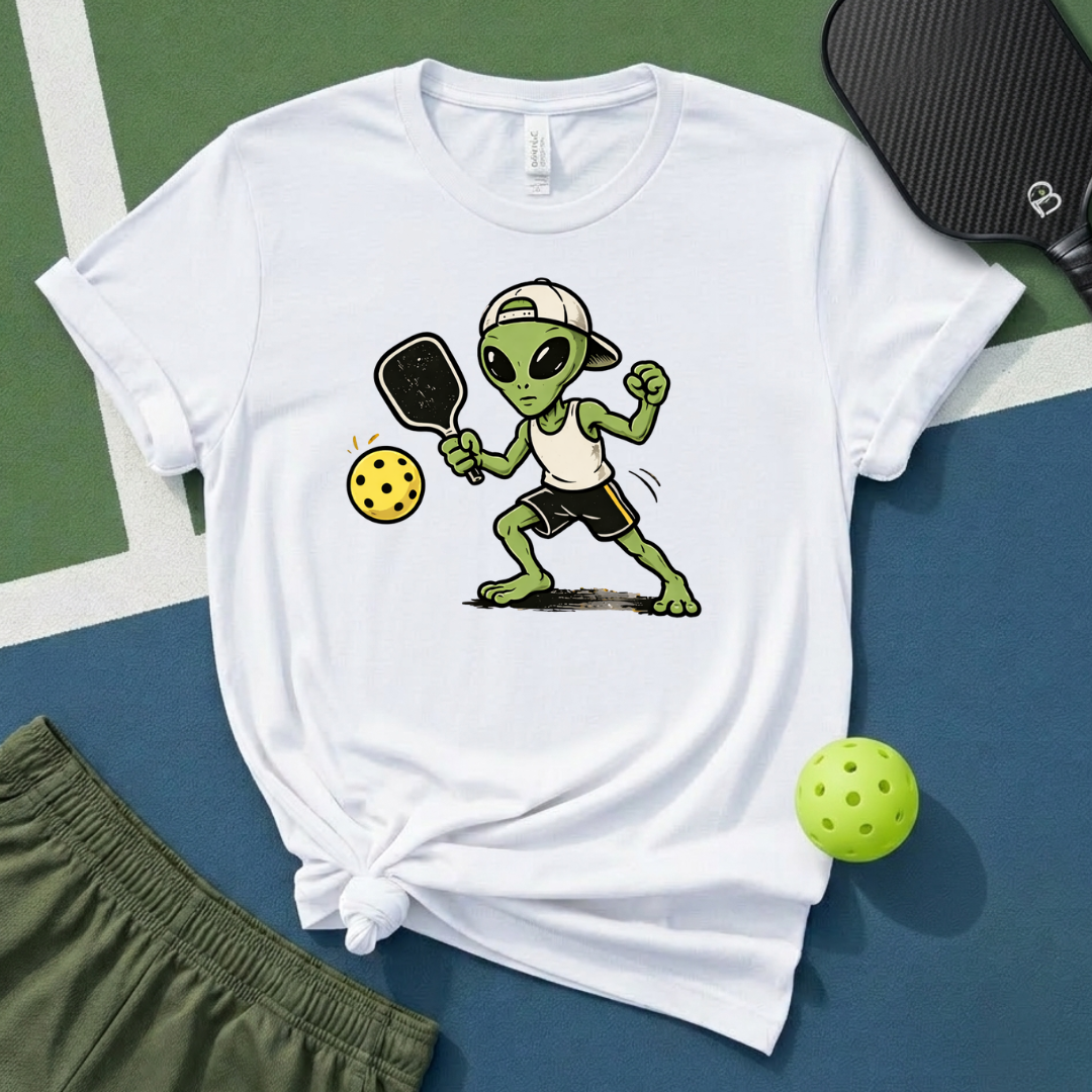 Alien Pickleballer T-Shirt