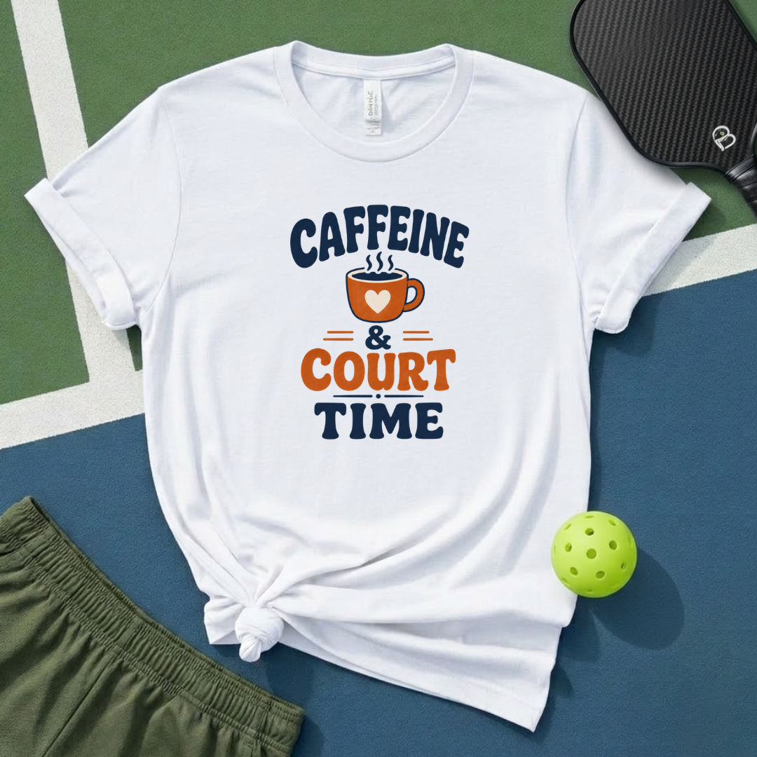 Caffeine & Court Time T-Shirt