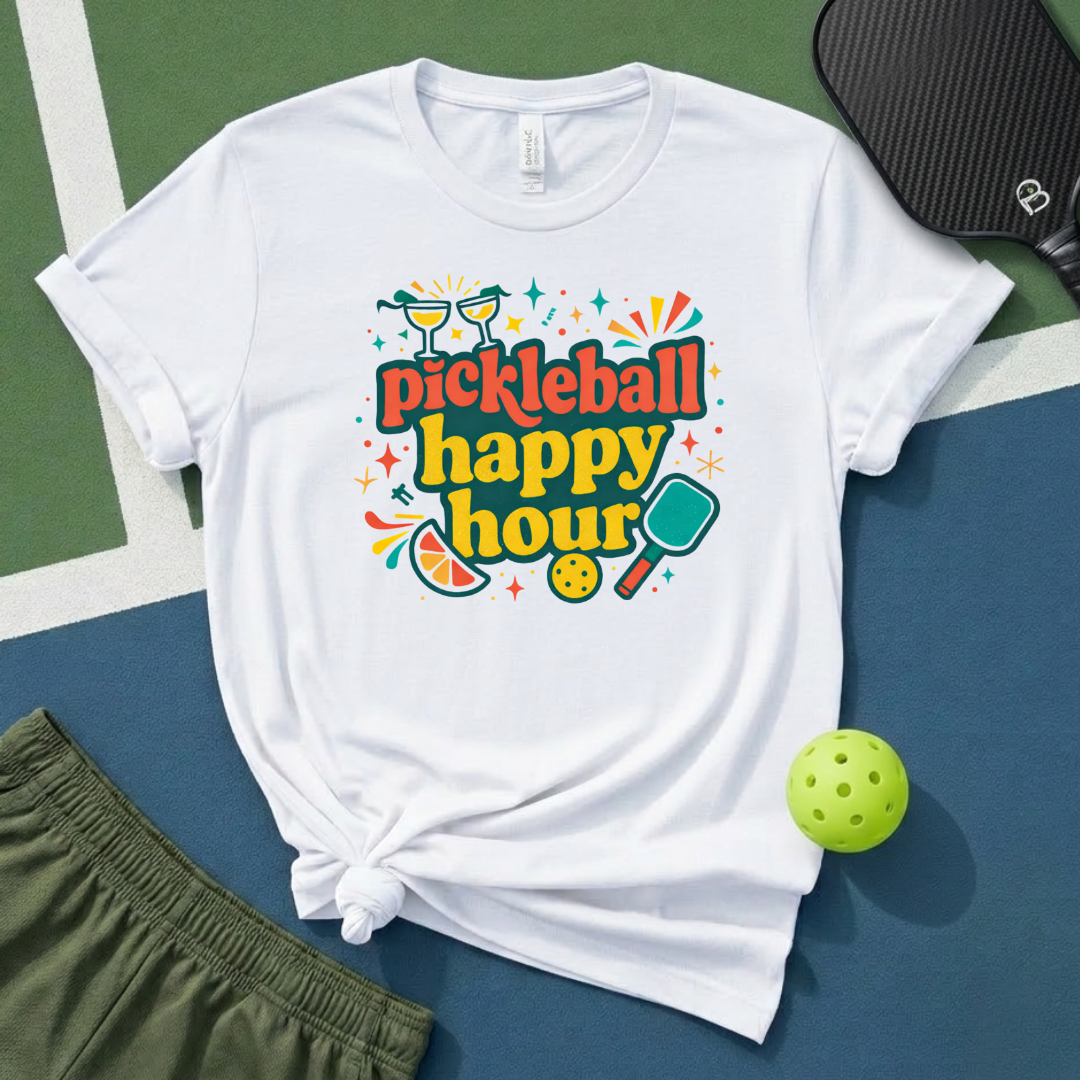Pickleball Happy Hour T-Shirt